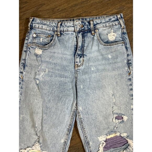 PILCRO The Vintage Straight Destroyed Jeans Blue Sz 28 EUC - Picture 2 of 7